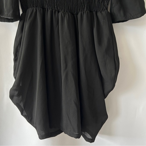 ASOS Women’s Black Ruched Bust Dress Size 10 - Picture 4 of 8